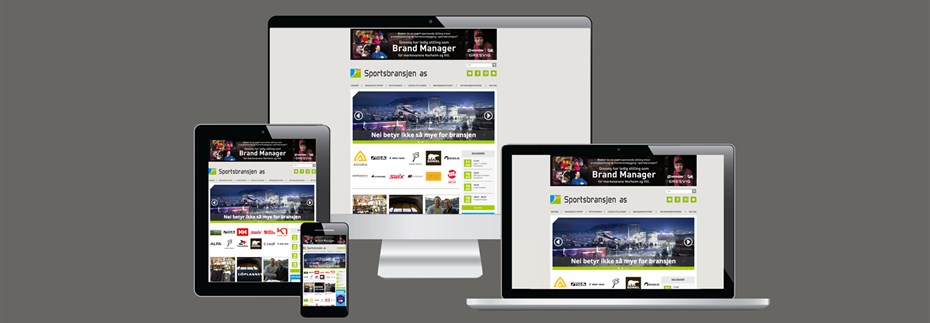 Nye web-sider for Sportsbransjen AS